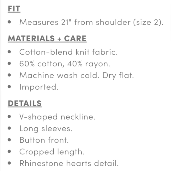 Torrid Long Sleeve Hearts Shrug Gray with Red Rhinestone Hearts 1X - Picture 6 of 12